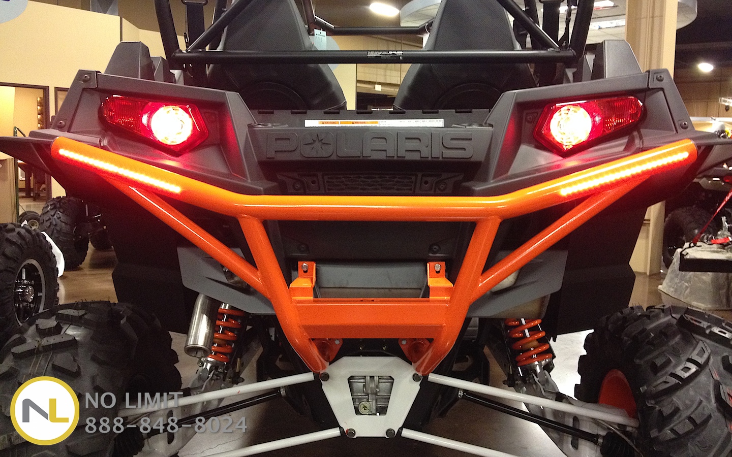 Integrated LED Brush Guards Front or Rear - RZR 570, 800, 900