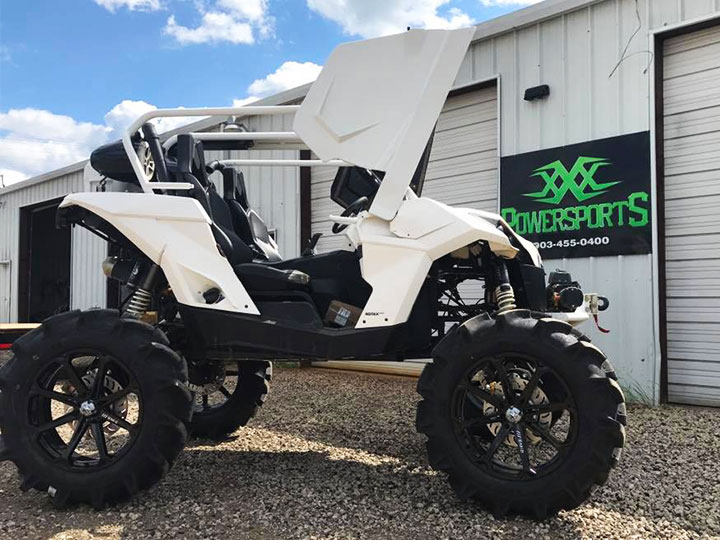 honda foreman 10in. lift and extended exhaust by xxx powersports